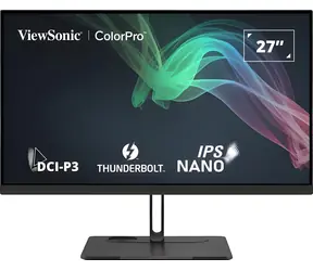 27" Viewsonic VP2776T-4K / Monitor / IPS / 3840 x 2160 / 60Hz / 5ms / 400 cd-m2 / TB4 / USB-C / Repro / Pivot