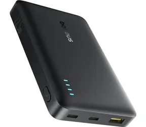 Baseus EnerFill FP21 černá / Powerbanka / 10000 mAh / 22,5W / 2x USB-C / 1x USB-A