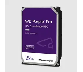 WD Purple Pro 22TB Bulk / HDD / 3.5" SATA III / 7 200 rpm / 512 MB cache / 24x7