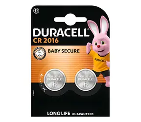 Duracell CR2016 / Knoflíková baterie / 3 V / Lithium / 2 ks