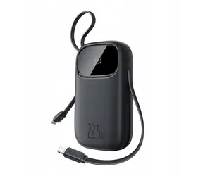 Baseus EnerFill FC31 10000mAh černá / Powerbanka / 22,5W / USB-C / USB-A / Lightning
