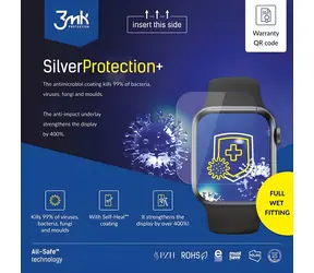 3mk All-Safe SilverProtection+ / Fólie ochranná pro hodinky / Full Wet Fitting / AIO / 5 ks
