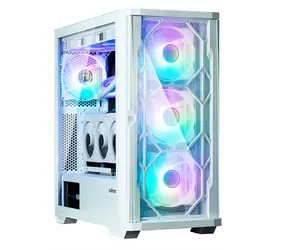 ZALMAN Z10 DUO bílá / Skříň PC / Mid Tower / ATX / 2x USB 3.0 + 1x USB-C / 4x ARGB 120mm / průhledná bočnice