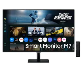 32" Samsung Smart M7 LS32FM700U černá / Monitor / VA / 3840x2160 / 60Hz / 300cd/m2 / Wi-Fi + BT / VESA