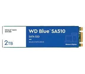 WD Blue SA510 2TB / M.2 SSD 2280 / SATA III / čtení: 560MBps / zápis: 520MBps