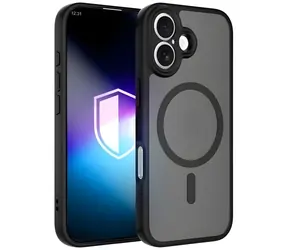 3mk Misty MagCase černá / Ochranný kryt / Apple iPhone 16 / MagSafe / Military Grade
