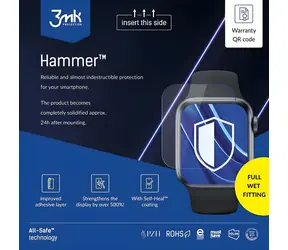 3mk All-Safe Hammer Full Wet Fitting Watch / Ochranná fólie / AIO / 5 ks