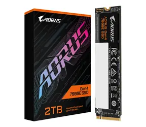 Gigabyte AORUS Gen4 7000E 2TB / SSD / M.2 2280 / PCIe 4.0 / R: 7100 MB/s / W: 6500 MB/s