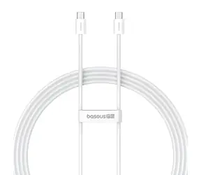 Baseus Superior 2 bílá / Kabel USB-C (M) - USB-C (M) / 2 m / 100W PD / 480 Mbps