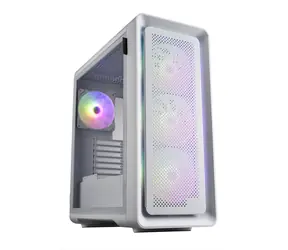 Fortron CUT593P bílá / PC skříň / Big Tower / ATX / 4x 140mm ARGB / bez zdroje / průhledná bočnice
