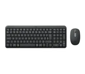Logitech MK250 graphite / Bezdrátová sada klávesnice a myši / Bluetooth LE / FR verze