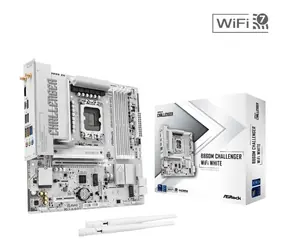 ASRock B860M Challenger WiFi bílá / Základní deska / LGA1851 / Intel B860 / mATX / DDR5 / Wi-Fi 7