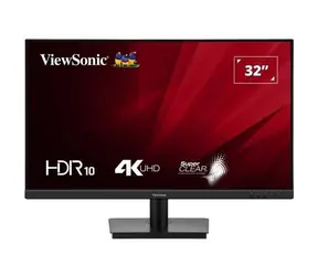 32" Viewsonic VA3208-4K-HD černá / Monitor / VA / 3840 x 2160 / 60 Hz / 4ms / 300cd-m2 / 2x HDMI / DP / VESA