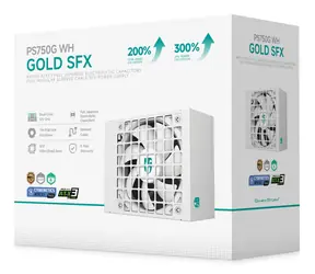 DEEPCOOL PS750G WH bílá / SFX / ATX 3.1 / 750W / 80 PLUS Gold / Plně modulární