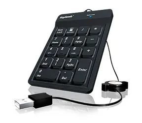 Keysonic ACK-118BK černá / Numerická klávesnice / Silikonová / USB / 18 kláves