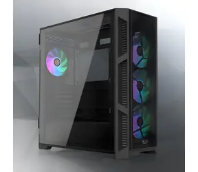 Raijintek PONOS Ultra černá / Počítačová skříň / Midi-Tower / ATX / E-ATX / Tempered Glass