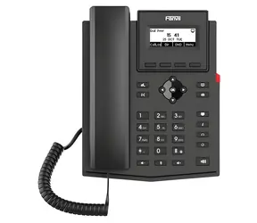 Fanvil X301W černá / IP telefon / Wi-Fi 5 / 2 SIP linky / LCD 2.3" / PoE