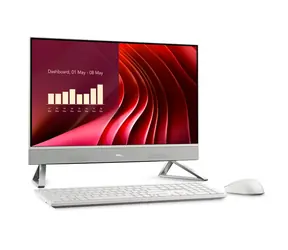 Dell 24 All-in-One EC24250 bílá / All-in-One počítač / 23,8" FHD / Intel Core 7 150U / 16GB / 1TB SSD / Intel UHD / W11P