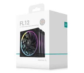 DEEPCOOL FL12 černá 3ks / Ventilátor / 120mm / ARGB / 500-2150 RPM / PWM