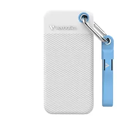 Verbatim Pocket SSD 1TB bílá / Externí disk / USB-C 3.2 Gen 2 / R: 1000 MB/s / W: 1000 MB/s