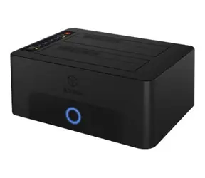 Icy Box dokovací a klonovací stanice černá / Dokovací stanice pro HDD a SSD / pro 2.5" & 3.5" SATA / USB 3.0