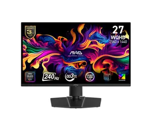 26.5" MSI MAG 271QP QD-OLED X24 černá / Monitor / QHD / QD-OLED / 240Hz / 0.03ms / 1500000:1 / 250cd-m2 / HDMI+DP / VESA
