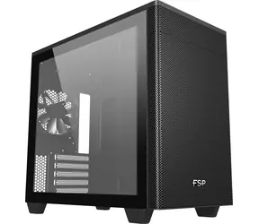 Fortron CST360B černá / PC skříň / Micro Tower / Micro ATX+Mini-ITX / průhledná bočnice / bez zdroje