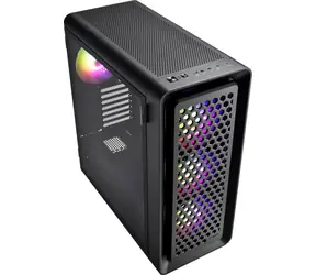 Fortron CUT593A černá / PC skříň / Big Tower / E-ATX / 4x 140mm ARGB / bez zdroje / průhledná bočnice