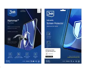 3mk All-Safe Hammer Full Wet Fitting / Ochranná fólie pro tablet / AIO / IK07 / 25 ks