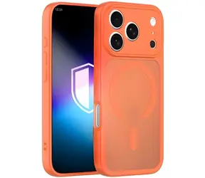 3mk Misty MagCase oranžová / Ochranný kryt / Apple iPhone 17 Pro / MagSafe / Military Grade