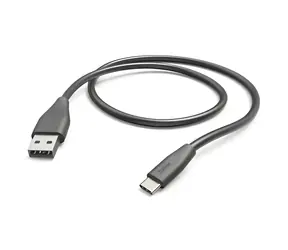 Hama černá / Datový kabel / USB-A - USB-C / 1,5 m / 480 Mbit/s