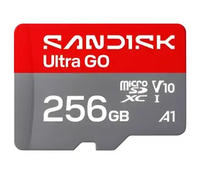 SanDisk Ultra GO microSDXC 256GB / Paměťová karta / UHS-I / U1 / A1 / čtení: až 190 MB/s / vhodné pro Full HD