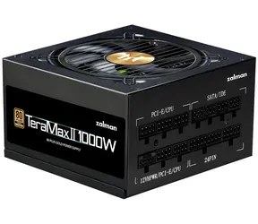Zalman ZM1000-TMX2 černá / Zdroj / 1000 W / 80+ Gold / ATX3.0 / aPFC / modulární