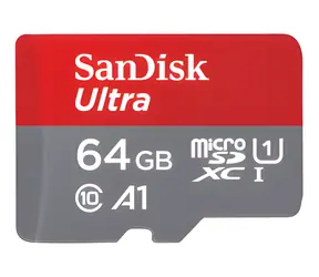 SanDisk Ultra microSDXC 64GB / Paměťová karta / Class 10 / UHS-I / A1 / čtení 140 MB/s