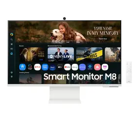 32" Samsung Smart M8 M80F bílá / Smart monitor / VA / 3840x2160 / 4ms / 400 cd/m2 / HDR10+ / HDMI / Wi-Fi 5 / Tizen
