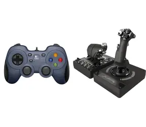 Logitech F310 + G X56 HOTAS / Herní sada / Gamepad USB + HOTAS joystick / PC