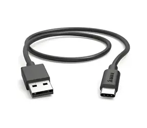 Hama černá / Nabíjecí kabel / USB-A - USB-C / 0,5 m / 480 Mbit/s / Rychlé nabíjení
