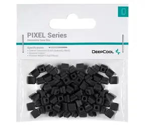Deepcool PIXEL černá / Dekorativní bity pro skříň PC / 100 kusů / pryžové