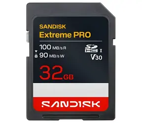 SanDisk Extreme PRO SDHC 32GB / SD karta / čtení 100 MB/s / zápis 90 MB/s