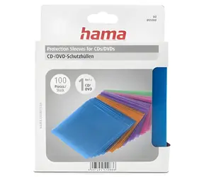Hama ochranný obal CD/DVD barevný / Obal na médium / 100 ks / 5 barev