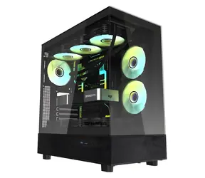 darkFlash DPX90 černá / ATX / 3x ventilátor / 270° panorama sklo / USB-C 3.1 / bez zdroje
