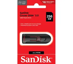 SanDisk Cruzer Glide 256 GB / Flash disk / USB 3.0 / až 100 MB/s