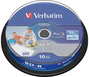 Verbatim BD-R 10 ks / Blu-ray disk / 25GB / 6x