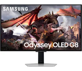 32" Samsung Odyssey G8 OLED stříbrná / Monitor / 3840x2160 / 240Hz / HDR10+ Gaming / HDMI / DP / Wi-Fi