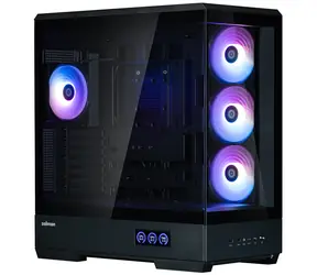 ZALMAN P50 DS černá / Skříň / Middle Tower / ATX / 4x 120 mm ARGB / 2x USB 3.2 Gen 2 / USB-C / bez zdroje