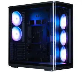 ZALMAN P60 černá / Skříň / ATX / 5x 120mm ARGB / 2x USB-A 3.2 Gen2 + 1x USB-C / bez zdroje / panoramatická