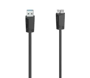 Hama Micro-USB kabel černá / Datový kabel / USB 3.0 / 5 Gbit/s / 1,5 m