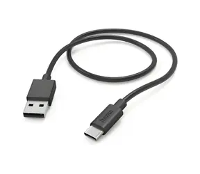 Hama černá / Nabíjecí kabel / USB-A / USB-C / 480 Mbit/s / 1 m