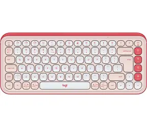 Logitech POP Icon Keys růžová / Bezdrátová klávesnice / TKL / US layout / Bluetooth / Logi Bolt
