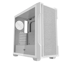 darkFlash DS900 Mesh bílá / ATX / bez ventilátorů / 2x USB-A / průhledná bočnice / bez zdroje